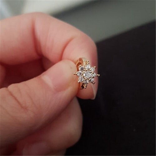 Love CZ Ear Tiny Earring Ear Piercing Jewellery Huggie Hoop Cartilage Tragus - Picture 5 of 15