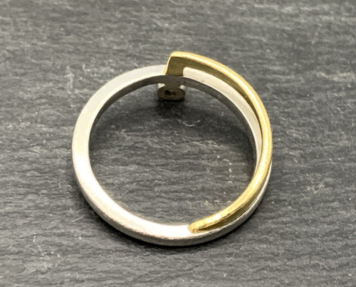 Platin Ring Diamant Gold Gr. 56 - Bild 14 von 14