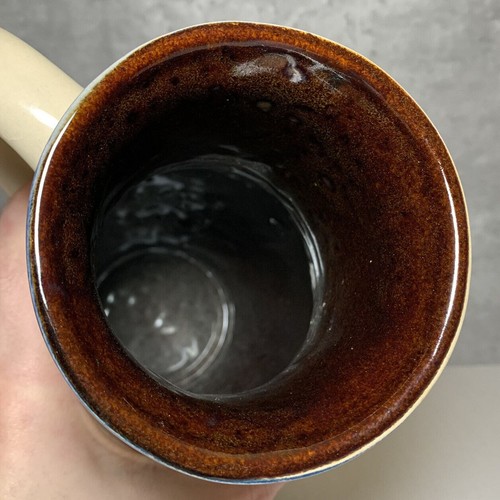Antigua jarra de vino de 11" con mango floral decorado de cerámica azul de Delft sin caño - Imagen 6 de 8