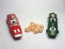 REPCO BRABHAM AND BRM McLAREN DRIVER HEADS. NEW INJECTION MOLDED