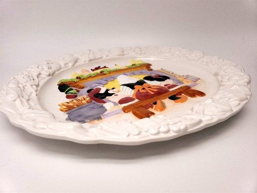 Disney Mickey & Minnie Mouse Serving Platter & Santa Claus - Picture 9 of 10