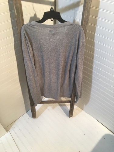 CHARLES AND A HALF Men's Gray Henley Long Sleeve Shirt L 309 - Picture 7 of 12