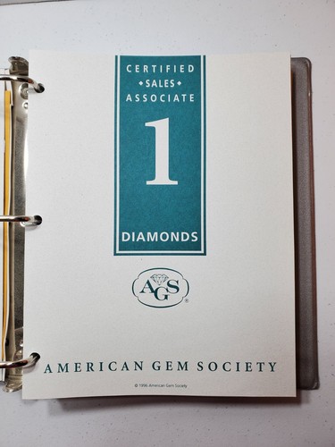 Vintage AGS Certified Sales Associate Complete Set and Gem Guide Book **New** - Picture 4 of 7