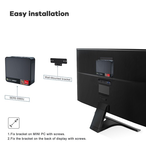 Beelink SER5 AMD Ryzen 5 5560U Windows 11 Mini PC 16GB 500GB WiFi6 1000M 4K 60Hz - Photo 23/23