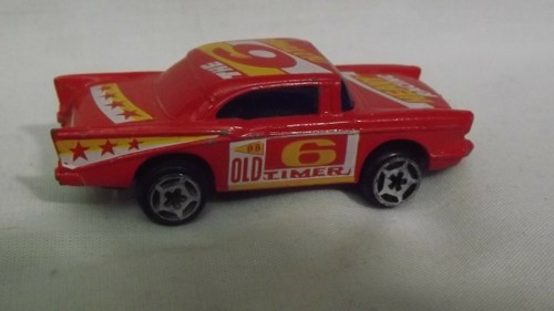 Blue-Box Red '57 Chevy 'The 6 Old Timer" Heavy Racing 1/64 Scale - Picture 3 of 5