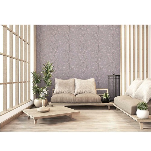 AS Creation Cherry Blossom Floral Flower Trail Wallpaper Grey Pink Beige 37912-2 - Picture 2 of 5