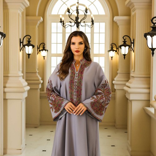 Evening Abaya Maxi Dress Women Muslim Long Robes Dubai Turkey Kaftan Ramadan New - Picture 76 of 121