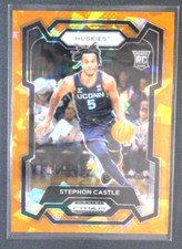 2024 Panini Draft Picks Stephon Castle RC #17 Orange Cracked Ice Prizm