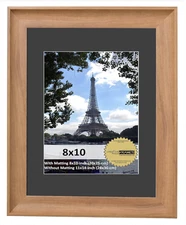 Wood look Frame w/mat for 8x10 , 8.5x11, or 11x14