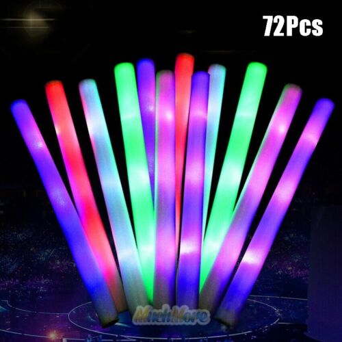 72 STCK. LED leuchtende Schaumstoffstäbe Rally Rave Cheer Tube weich leuchtende Schlagstockstäbe 16 ZOLL - Bild 15 von 15