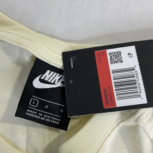 Neu Nike Cotton Heritage TShirt Kurzarm Desert Dust Gelb Damen Large - Bild 3 von 6