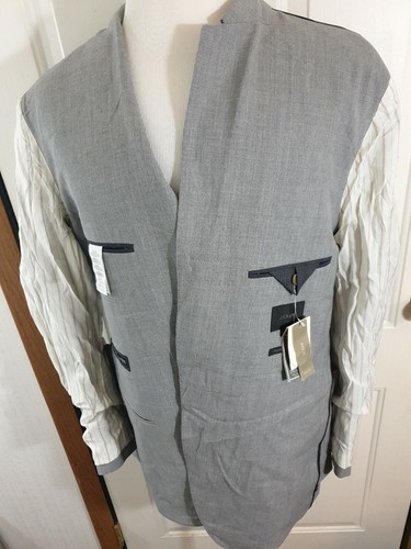 JCrew Crosby Traveler Anzug Sakko Tollegno 1900 italienische Wolle 44 L hellgrau - Bild 6 von 11