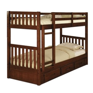 American Furniture Clics Twin Bunk Bed Merlot 2821 Bcm Image Is Loading American Furniture Clics Twin Bunk Bed Merlot