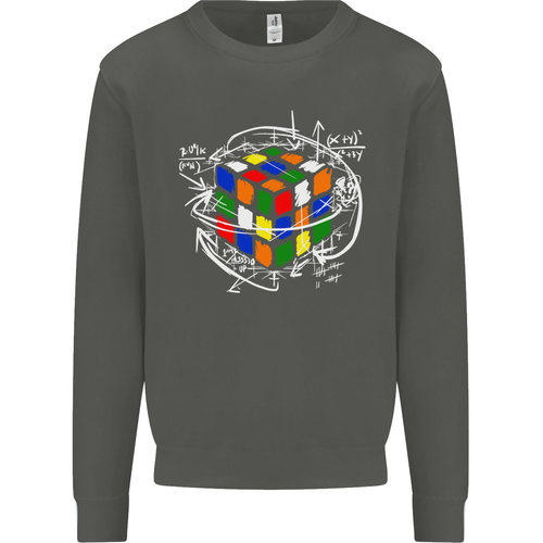 Felpa Con Maglione Divertente Enigma Rubix Cube Per Bambini - Picture 65 of 87