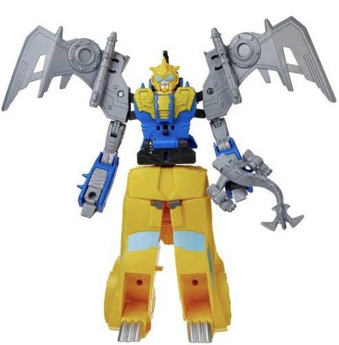 Transformers Bumblebee Cyberverse Adventures BUMBLESWOOP Bunblebee & Dino Swoop - Picture 5 of 10