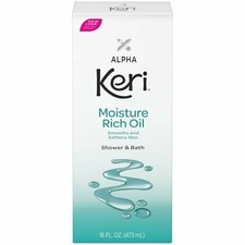 Alpha Keri Shower  Bath Moisture Rich Oil Smooth  Soften Skin 16oz Pack of 3