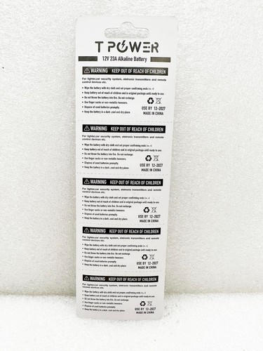 5x A23 23A Alkaline Remote Batteries 12V LRV08 MN21 23A battery - Picture 2 of 5