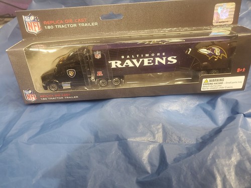 BALTIMORE RAVENS TRACTOR DIE CAST TRAILER 2011 LAMAR JACKSONS TEAM NOW NFL