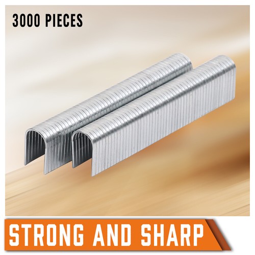3000Pc U-Shape Nails 12mm U Type Staples For Stapler Gun Refill Woodworking Tool - Picture 4 of 7