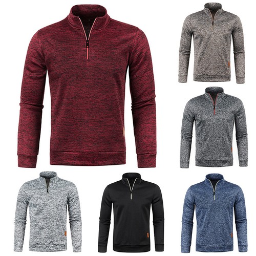 Winter Mens High Neck Jumper Blouse Warm Pullover Long Sleeve Casual Sweater To^ - Picture 4 of 19