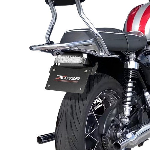Fit For Triumph Water-Cooled Bonneville T100 & T120 License Plate Support Kit - Picture 3 of 13