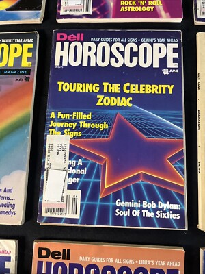 Vintage 1990 Dell Horoscope Astrology Magazines (12) Zodiac