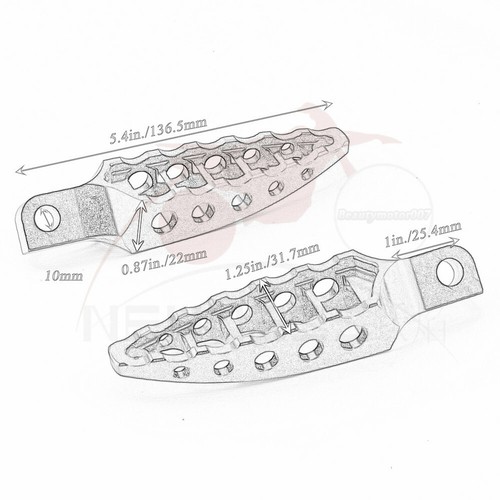 Motorcycle 45° Male-Mount Design Foot Pegs Footrests for Harley Dyna Chrome - Picture 6 of 6