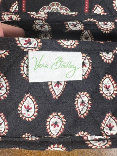 Portafoglio Vera Bradley con tracolla fantasia nera - Foto 4 di 10