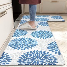 Anti Fatigue Kitchen Rug Sets 2 Piece Non Slip Kitchen Mats for Floor Cushion...