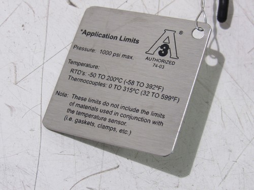 ROSEMOUNT EMERSON 68QN21U025L200 TEMPERATURE SENSOR 1000PSI MAX ***NIB*** - Picture 6 of 10
