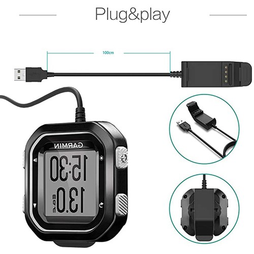 USB Charging Cable Lead For Garmin Edge 25 Garmin Edge 20 Charger Adapter Hub - Picture 7 of 11