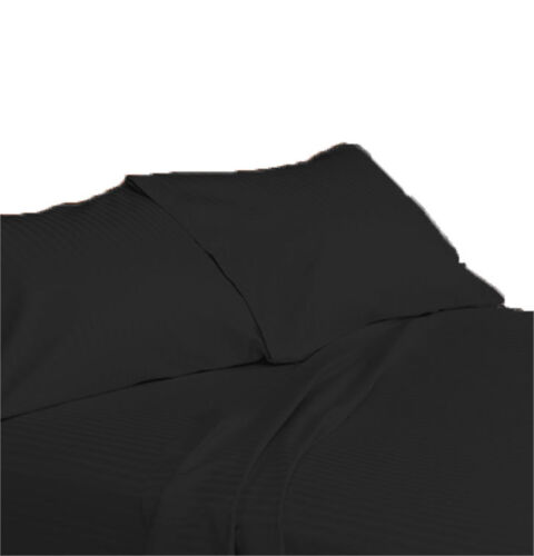 Set di 2 pezzi coppia federe 1000 TC a righe cotone egiziano tutte le taglie e colori - Foto 2 di 28