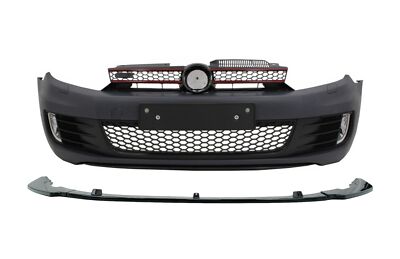 Stoßstange für VW Golf VI Golf 6 08-13 Lip Extension Spoiler Schwarz GTI Look