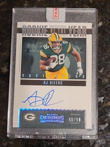 2020 Contenders Rookie of the Year AJ Dillon AUTO ON CARD /99! RC #RYA-AJD 🧀🔥 