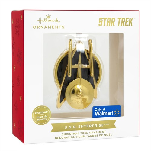 Hallmark Star Trek U.S.S. Enterprise Metal Christmas Ornament - Walmart Exclusiv - Picture 2 of 6