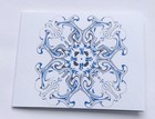Stunning Cobalt Blue And Black Mandala Card & envelope Version 2