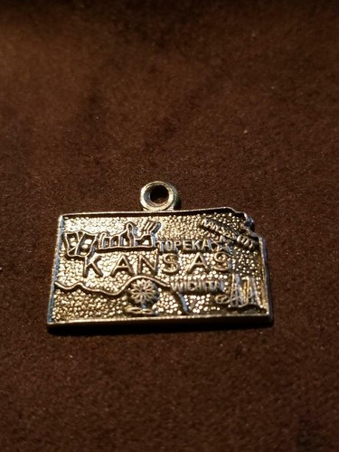 Dijes de pulsera de plata esterlina América EE. UU. 50 estados NOS de colección años 50 60  - Imagen 28 de 97