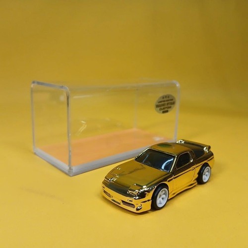 Hot Wheels '96 NISSAN 180SX Tipo X Dorado CROMO (WANGSTAR PERSONALIZADO) PILOTOS REALES - Imagen 10 de 15