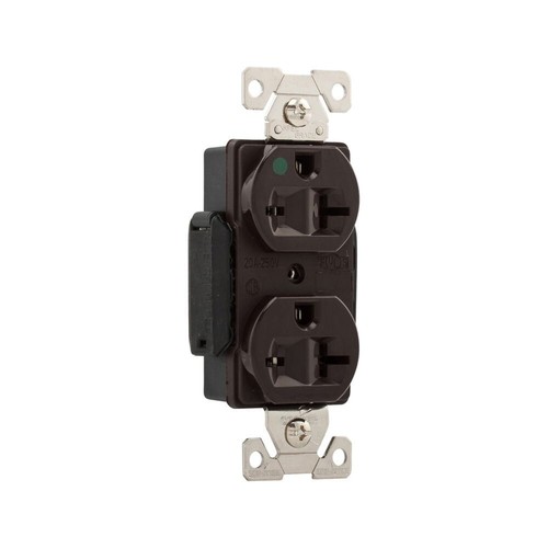 1pcs- EATON AH8400B 20A-250V NEMA 6-20 Premium Hosptial Duplex Receptacle Outlet - Picture 2 of 3