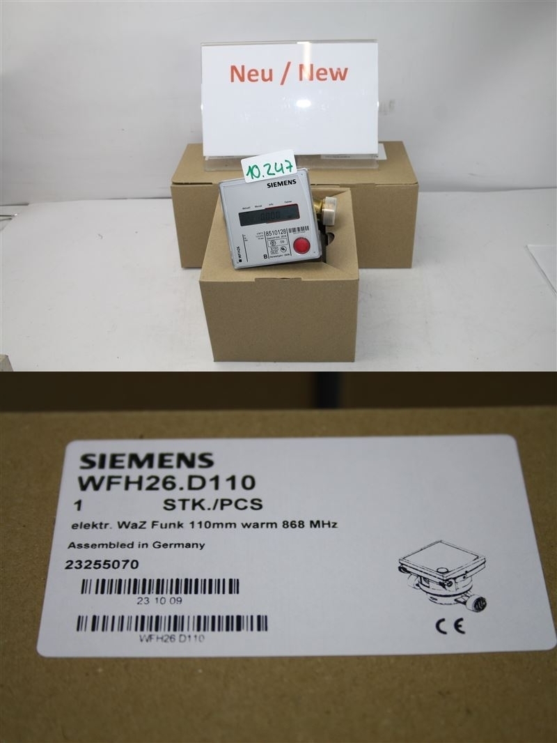 Siemens Wfh26.D110 Electronic Water Meter WFH 110 mm | eBay
