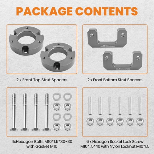 Front 3.5'' inch Level Lift Kit for GMC Yukon Sierra 1500 2WD 4WD 2007-2022 - Picture 6 of 12