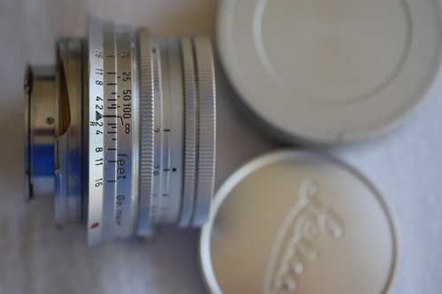 Leica Sumicron 5 cm f = 1:2 Collapsible M mount lens, ex+, w lens caps - Picture 2 of 9