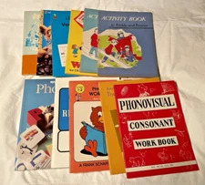 LOT OF 11 PHONICS READING WORKBOOKS BEGINNING READER