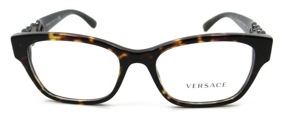 Versace Eyeglasses Frames VE 3306 108 52-17-140 Dark Havana  display picture 2