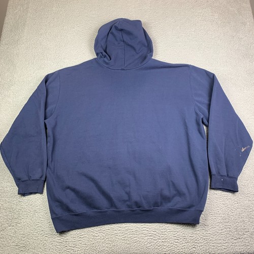 Vintage Carhartt Hoodie K121 Men’s 2XL Thrashed Faded Blue Thick Distressed - Afbeelding 2 van 12