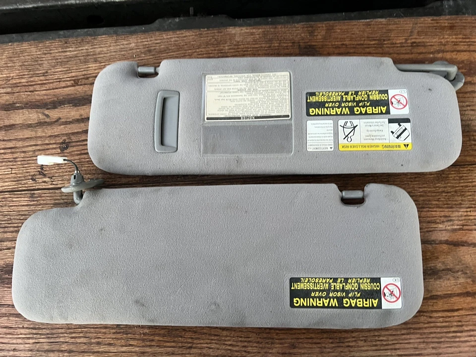 1998-07 原始设备制造商雷克萨斯 Lx470 陆地巡洋舰左侧遮阳板灰色 2 件套 — 第 3/3 张图片