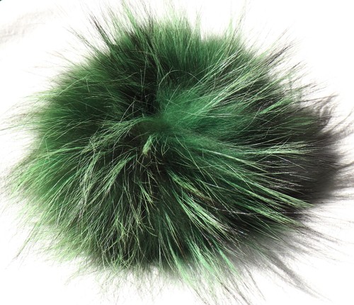 Fur Hair Bands Silver Fox Scrunchie Bracelet Jewelry Hairstyle Plait Green - Picture 2 of 4