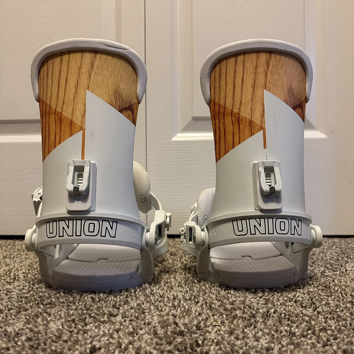 Union Force Spring Break snowboard bindings Size Medium men's wood