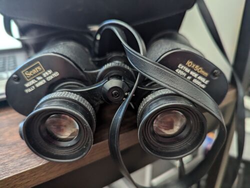 Vtg Sears Binoculars-10x50mm- #2531- Collector gift w/ original papers and case! - Picture 6 of 8