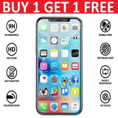 Tempered Glass Screen Protector For iPhone 14 13 12 11 Pro Max Mini XR XS X SE 2 - Picture 4 of 8
